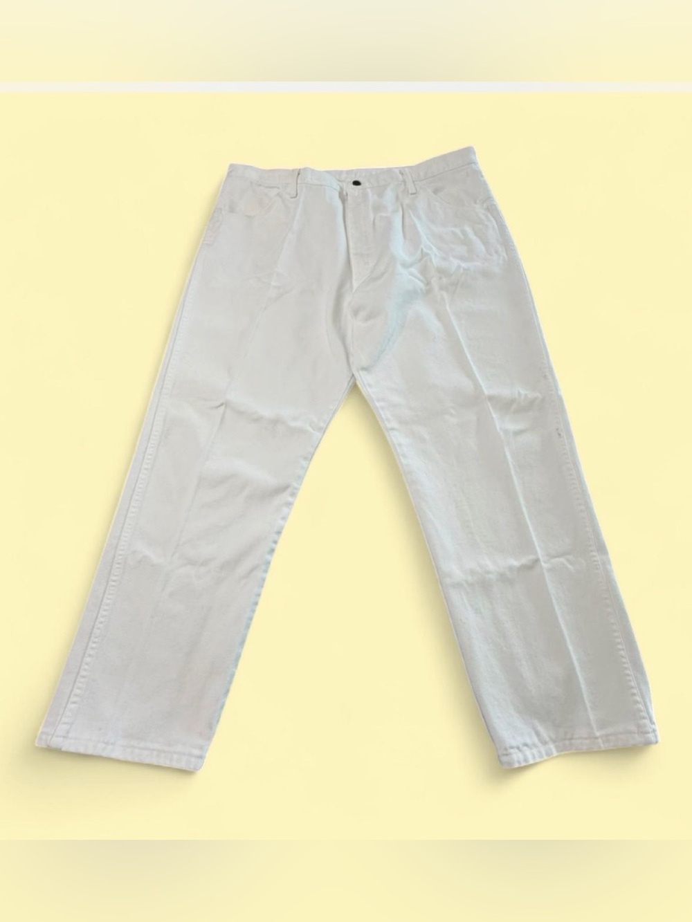 Bundle of 4 Rustler White Denim Jeans with Branded Button.